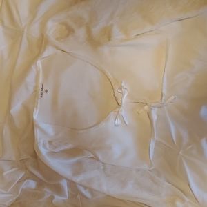 FLL for Victoria's Secret Small White Pointelle Tie Cardigan